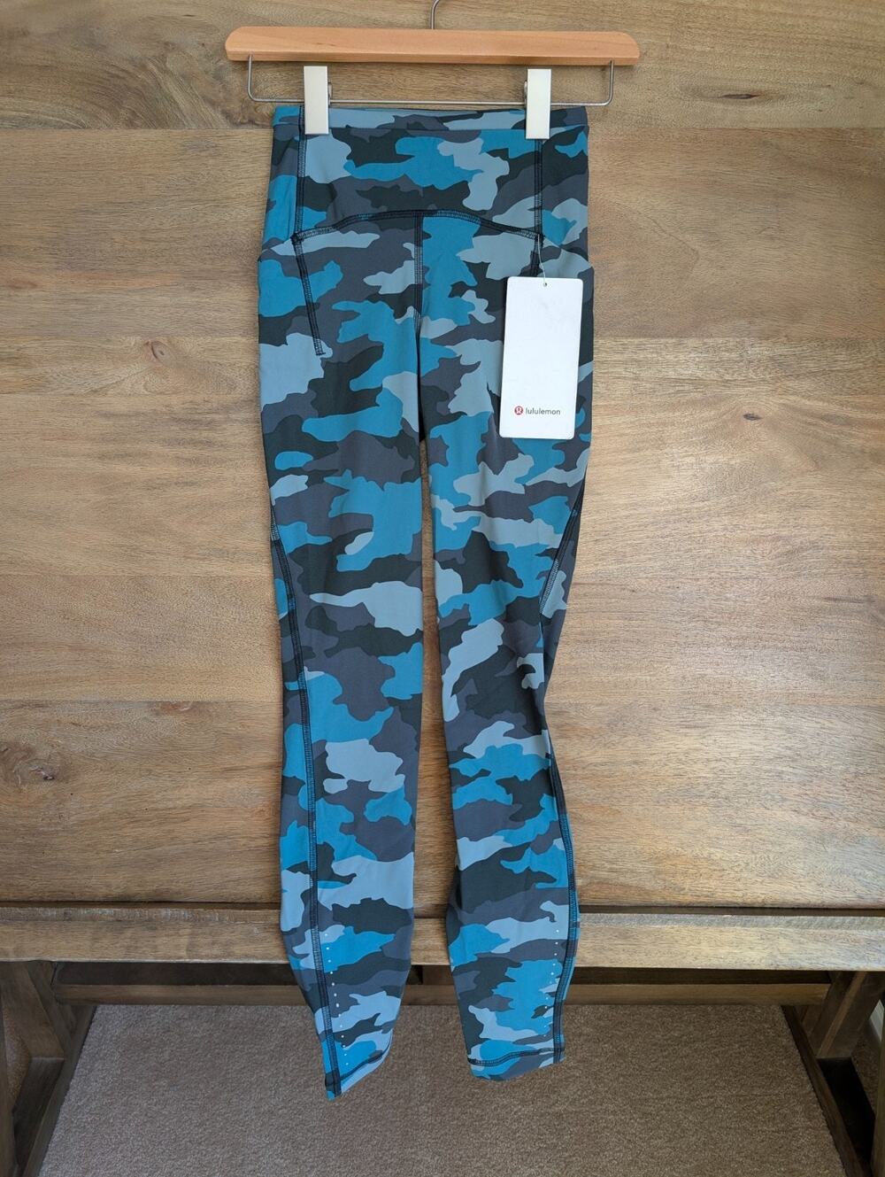 Lululemon Swift Speed HR Tight Womens 0 Green Heritage 365 Camo High Waisted NWT